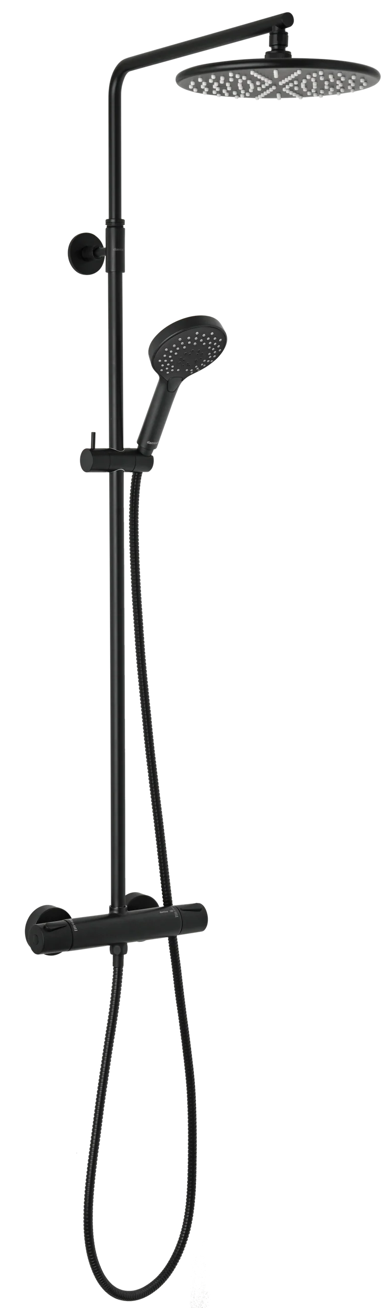 DAMIXA Silhouet Thermostat Duschsystem Mattschwarz
