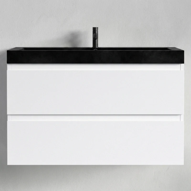 MONACO Glanzend Wit - Wastafel Wit - 80 cm