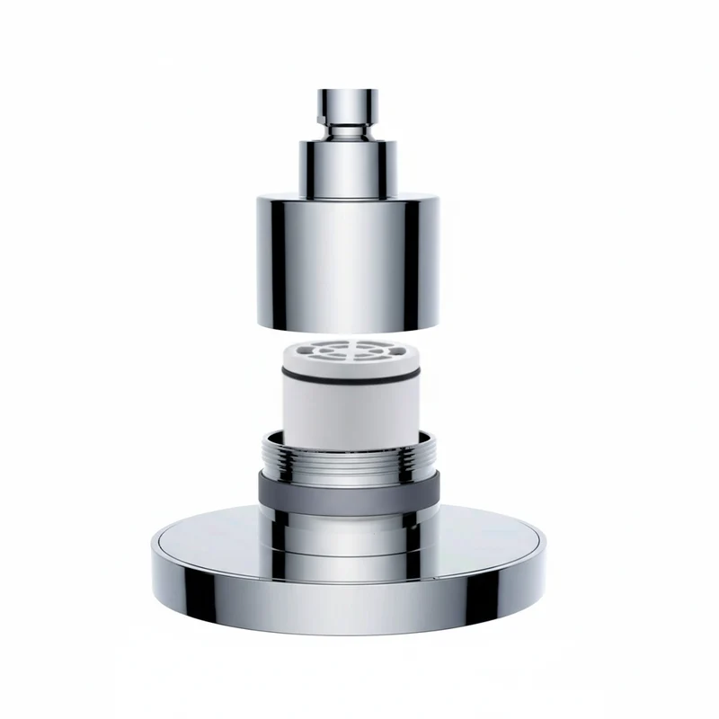 Filtered Shower Head with Rainfall Spray