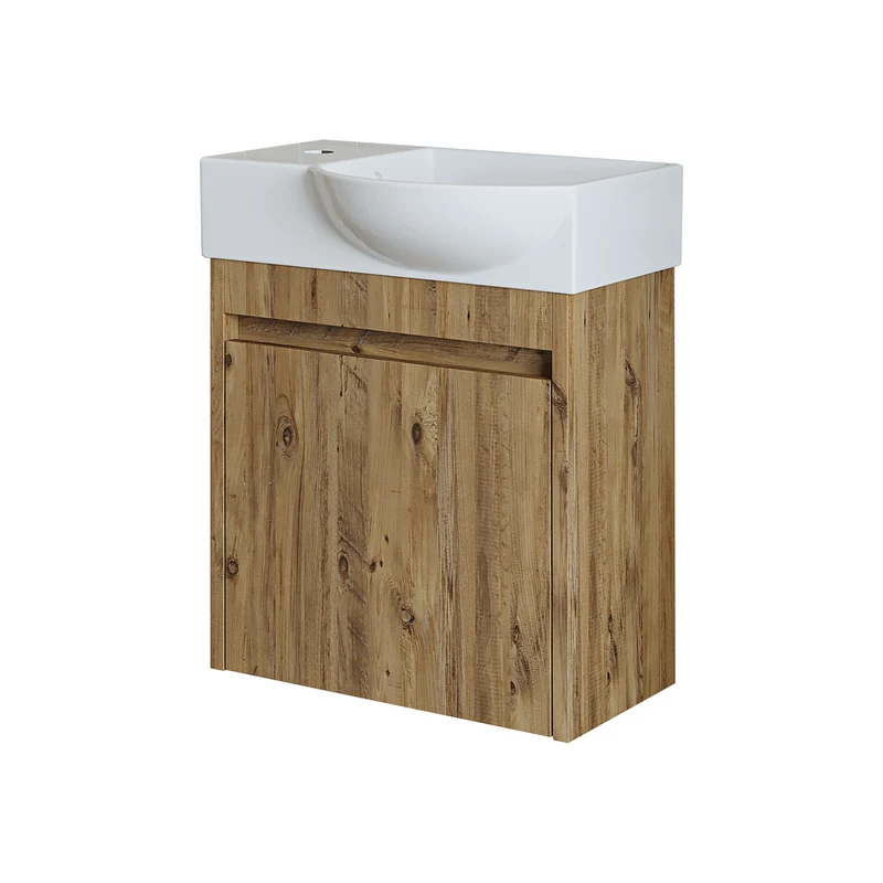 Roomart Waschbeckenunterschrank LEO, 46,5 cm, Hahnloch links, in 4 Farben