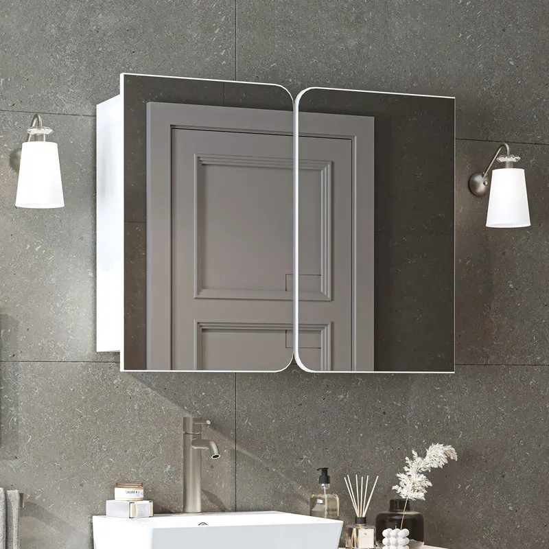 Roomart 3-teiliges Badmöbel-Set LYCIA, 49 cm, Waschtisch mit Spiegelschrank, in 4 Farben