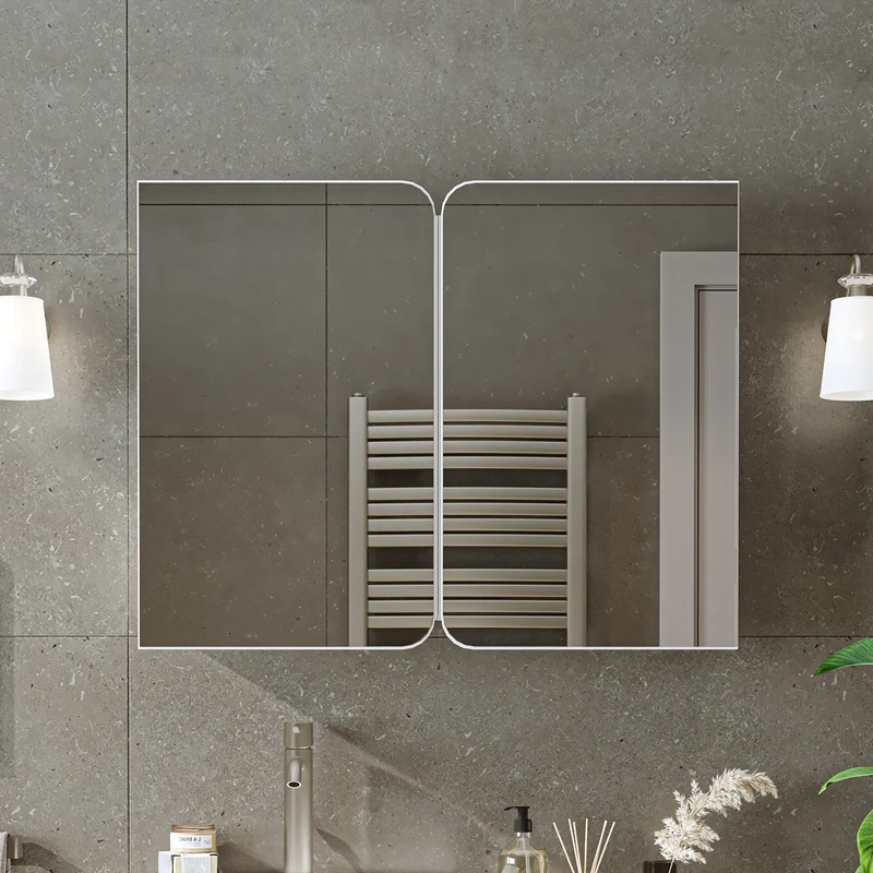 Roomart 3-teiliges Badmöbel-Set LYCIA, 49 cm, Waschtisch mit Spiegelschrank, in 4 Farben