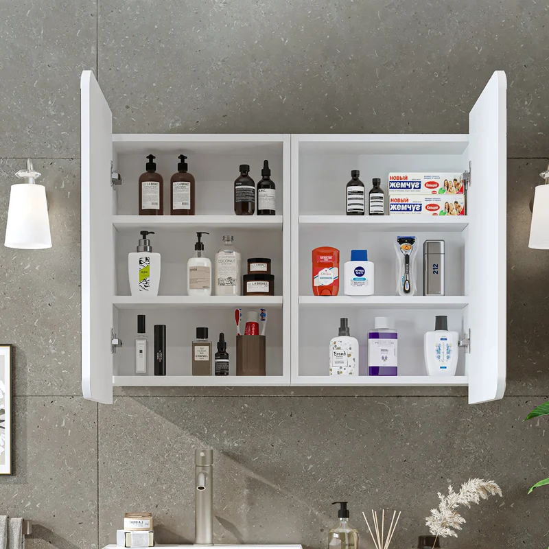 Roomart 3-teiliges Badmöbel-Set LYCIA, 49 cm, Waschtisch mit Spiegelschrank, in 4 Farben