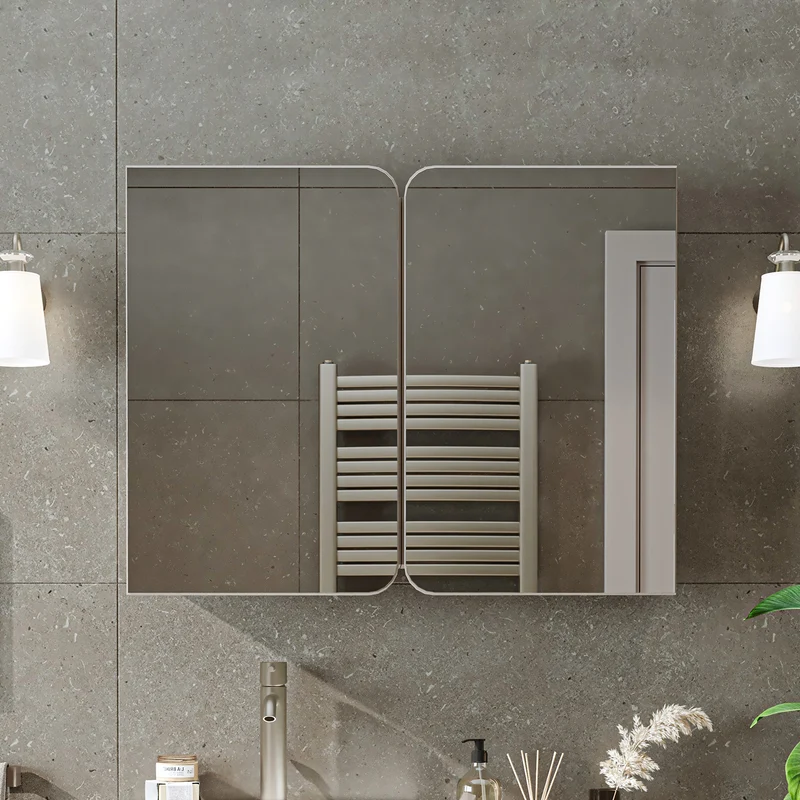 Roomart 4-teiliges Badmöbel-Set LYCIA, 49 cm, Waschtisch, Spiegelschrank und Hochschrank, in 4 Farben