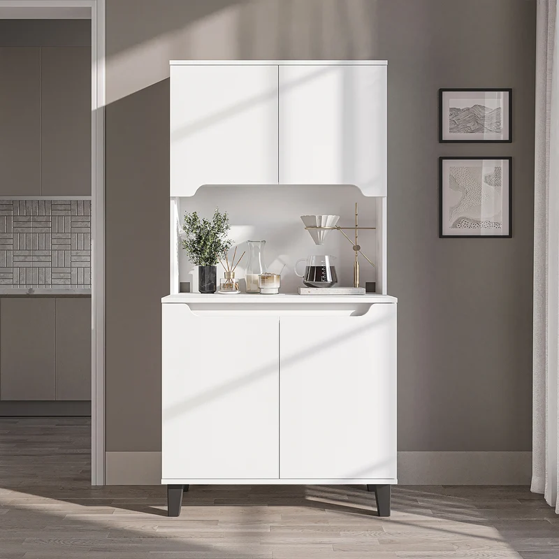 Roomart Küchenschrank DEFNE, 182 cm, mit offener Nische für Kaffeemaschine, in 5 Farben