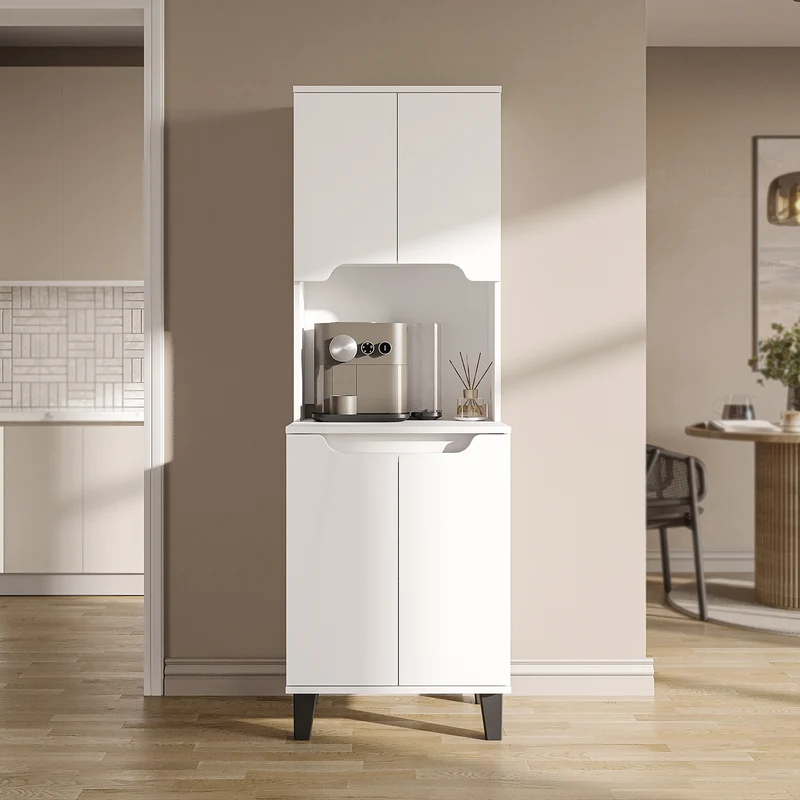 Roomart Küchenschrank DEFNE, 182 cm, mit offener Nische für Kaffeemaschine, in 5 Farben