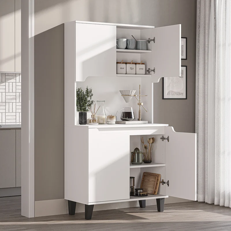 Roomart Küchenschrank DEFNE, 182 cm, mit offener Nische für Kaffeemaschine, in 5 Farben