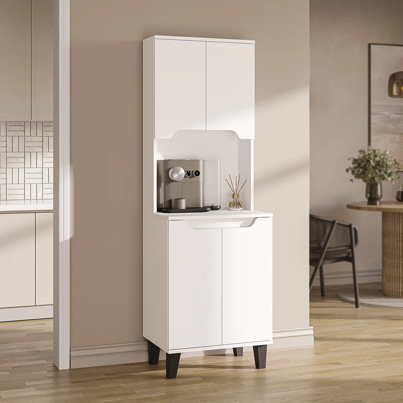Roomart Küchenschrank DEFNE, 182 cm, mit offener Nische für Kaffeemaschine, in 5 Farben
