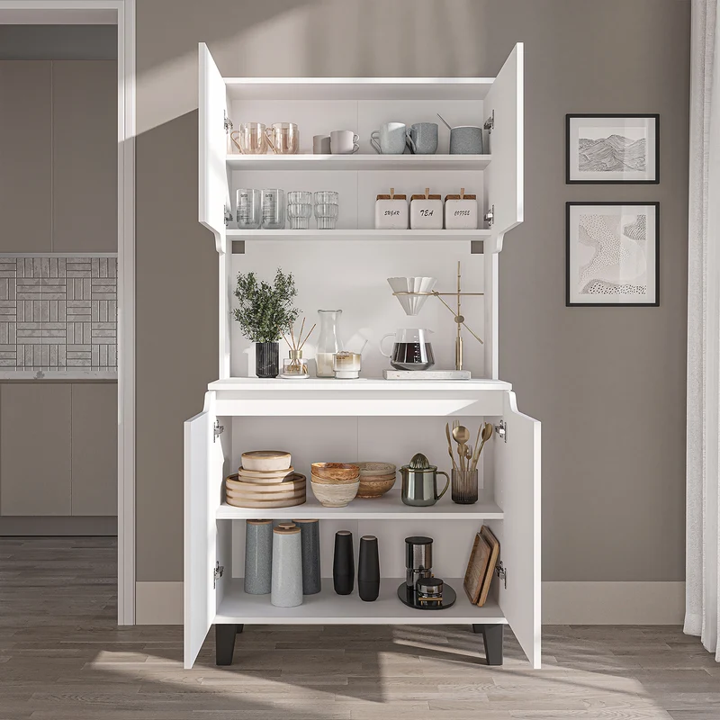 Roomart Küchenschrank DEFNE, 182 cm, mit offener Nische für Kaffeemaschine, in 5 Farben