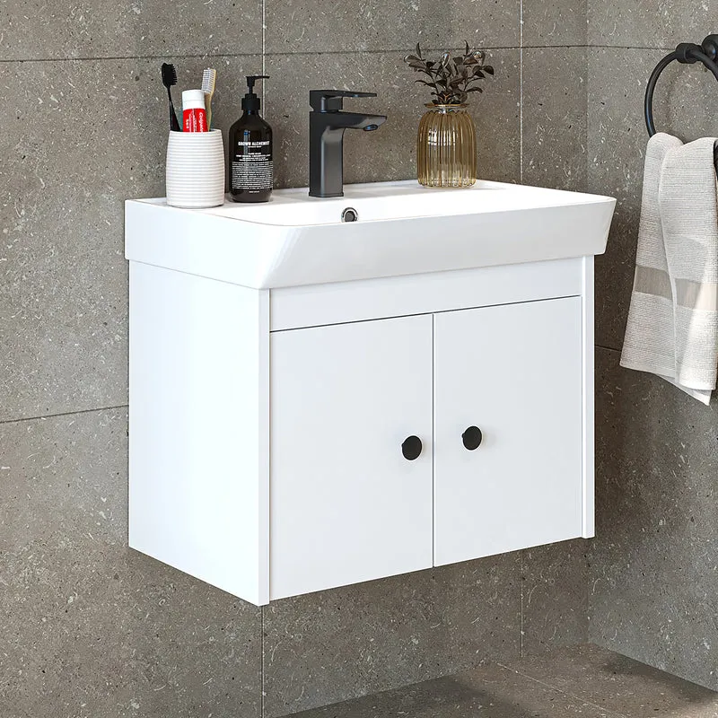 Roomart Badmöbel-Set ADA, 60 cm, mit Keramik-Waschbecken, in 6 Farben