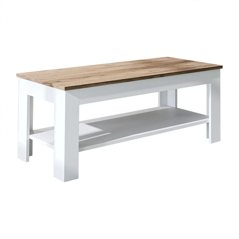 Roomart Couchtisch HELSINKI, 80 oder 110 cm, mit Ablageboden, in 4 Farben