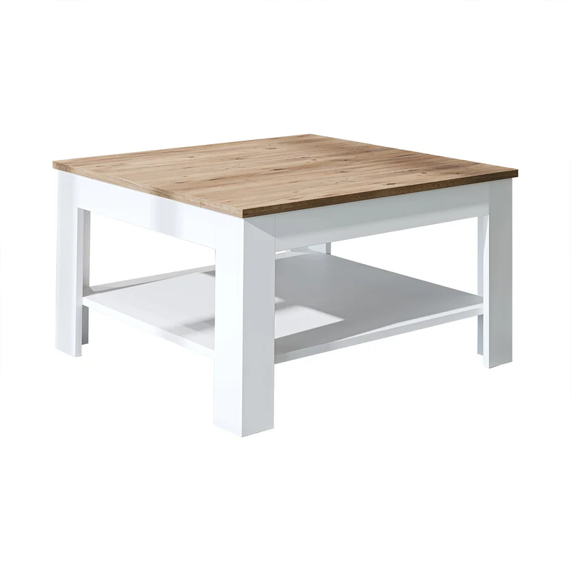 Roomart Couchtisch HELSINKI, 80 oder 110 cm, mit Ablageboden, in 4 Farben