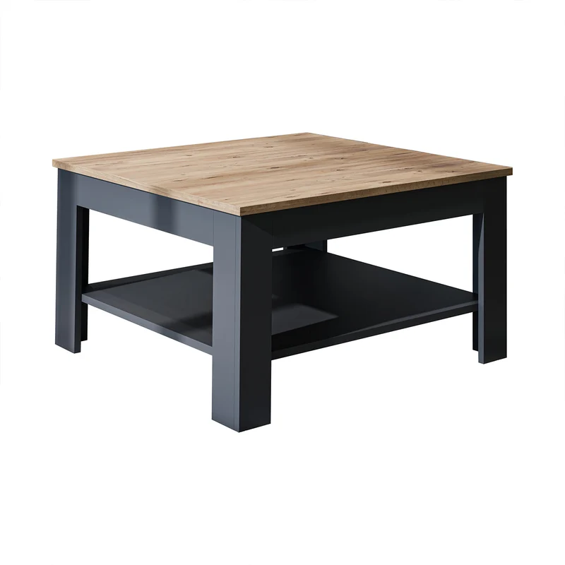 Roomart Couchtisch HELSINKI, 80 oder 110 cm, mit Ablageboden, in 4 Farben