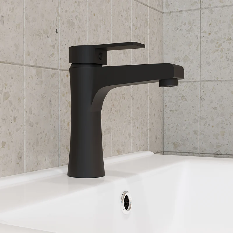Roomart Waschtischarmatur, Wasserhahn für Bad und Gäste-WC, in 2 Farben