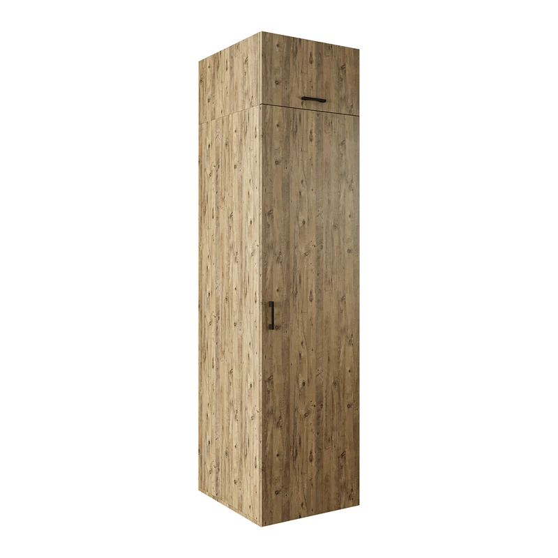 Roomart Hochschrank 60 cm für Waschküche, 205 cm hoch, Soft-Close, in 3 Farben