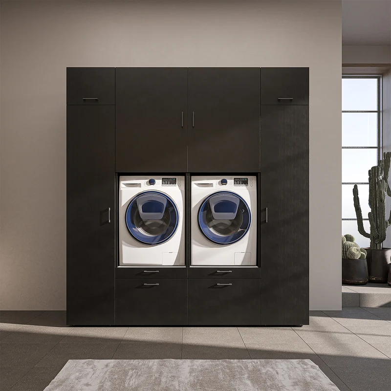 Roomart Waschmaschinenschrank SERIE 2 mit 2 Hochschränken, 254 cm, in 3 Farben