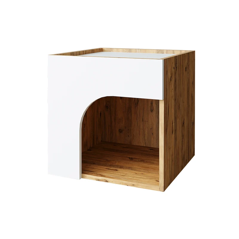 Roomart Tierhaus RINO für Hunde und Katzen, 50 cm, mit Beistelltisch-Funktion