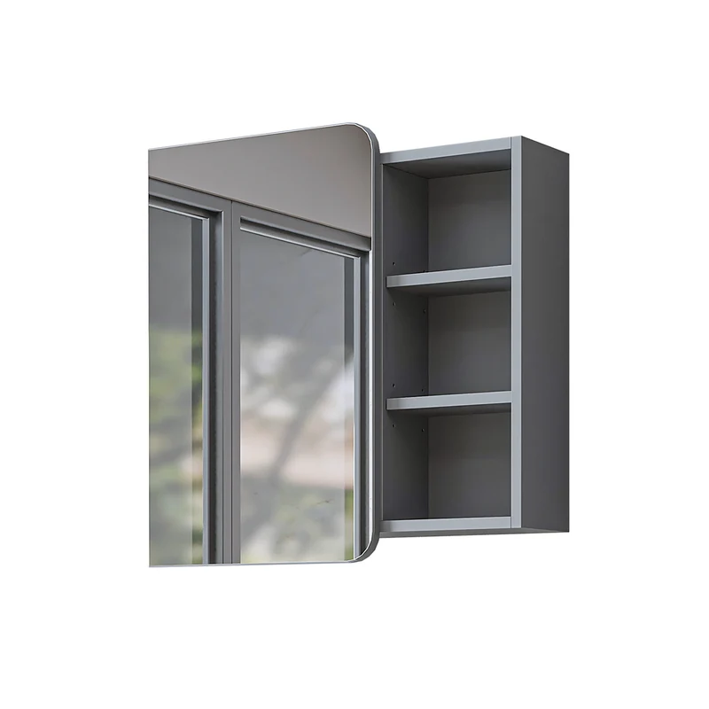 Roomart Bad Spiegelschrank LYCIA, 70 cm, mit Stauraum und offenen Fächern, in 4 Farben
