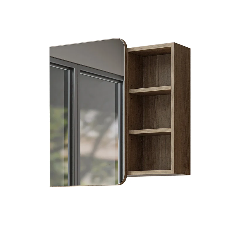 Roomart Bad Spiegelschrank LYCIA, 70 cm, mit Stauraum und offenen Fächern, in 4 Farben