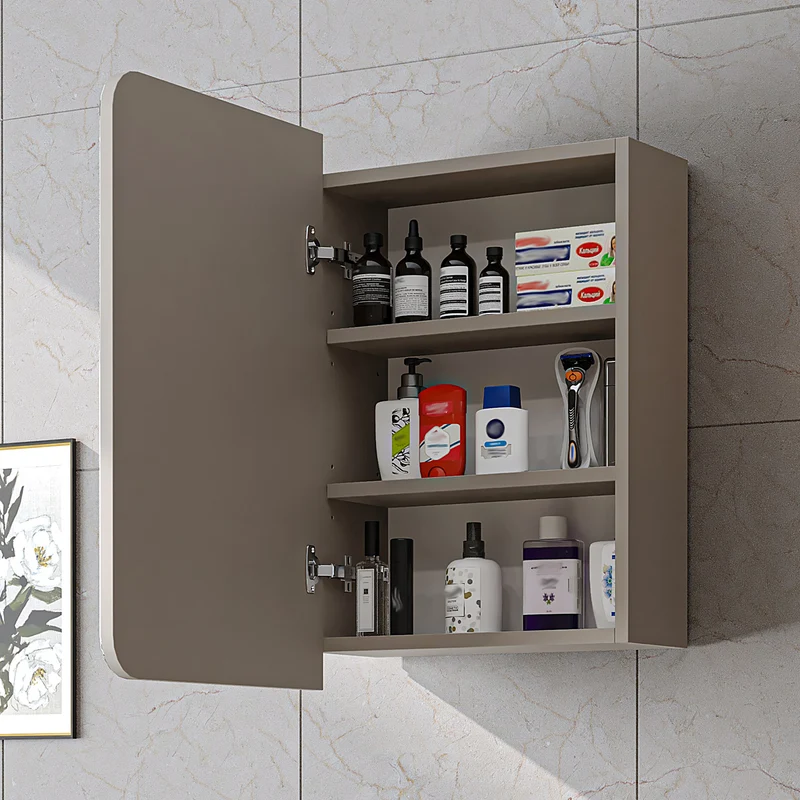 Roomart Bad Spiegelschrank LYCIA, 45 cm, mit Stauraum für Bad und Gäste-WC, in 4 Farben