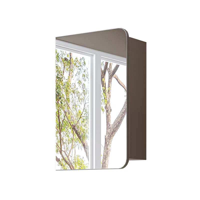 Roomart Bad Spiegelschrank LYCIA, 45 cm, mit Stauraum für Bad und Gäste-WC, in 4 Farben