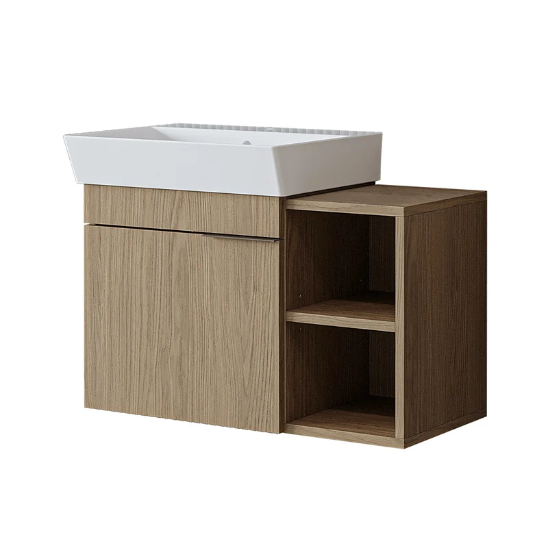 Roomart Badmöbel LYCIA 72 cm, Waschtisch mit Keramik-Waschbecken, in 4 Farben