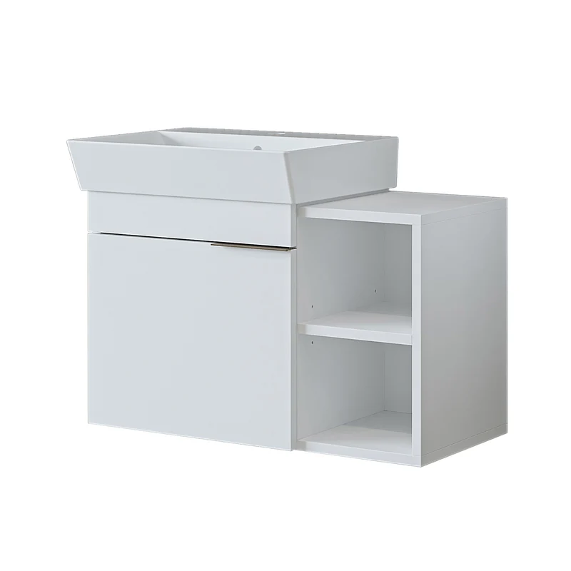 Roomart Badmöbel LYCIA 72 cm, Waschtisch mit Keramik-Waschbecken, in 4 Farben