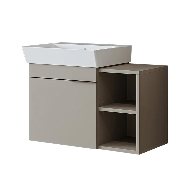 Roomart Badmöbel LYCIA 72 cm, Waschtisch mit Keramik-Waschbecken, in 4 Farben