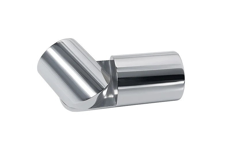 Stabistangen-Set für Dachschräge, Ø 19 mm Chrom glanz, Winkel stufenlos verstellbar, 1000/1300 mm, Art.Nr. S49SET