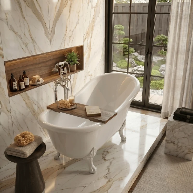 Freistehende Badewanne mit Füßen VIRGINIA
