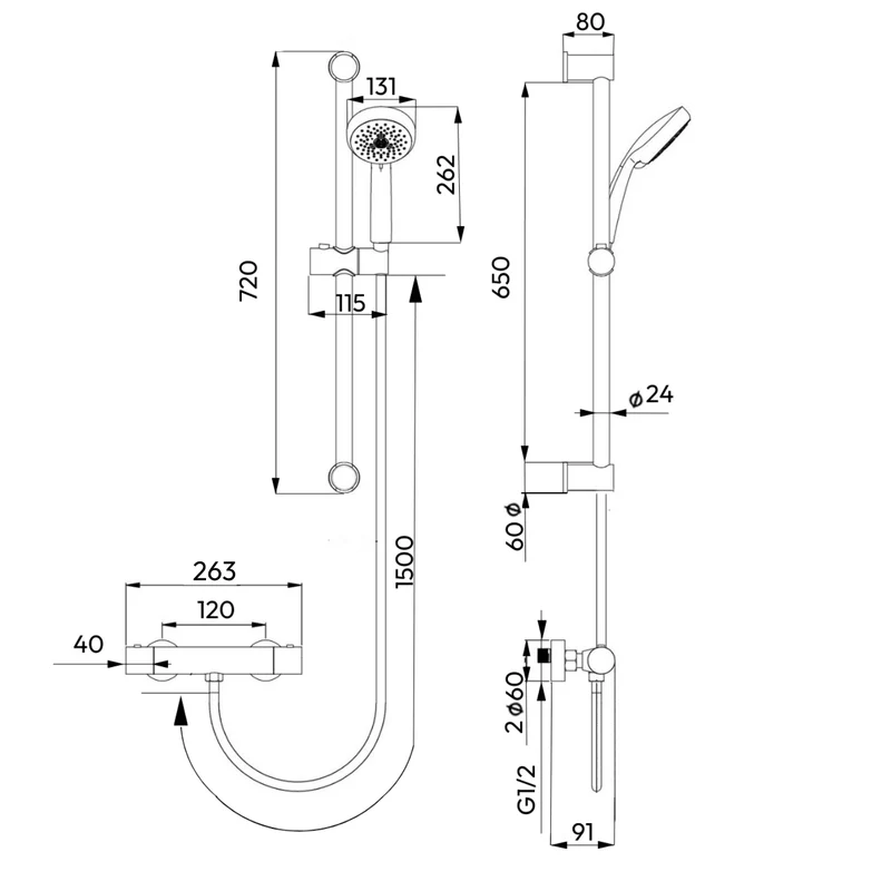 VARO - 12CM Hartafstand