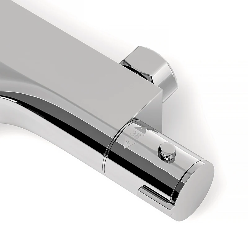 Thermostatische badkraan Chroom - 15cm