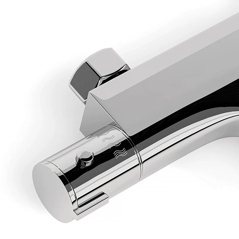 Thermostatische badkraan Chroom - 15cm
