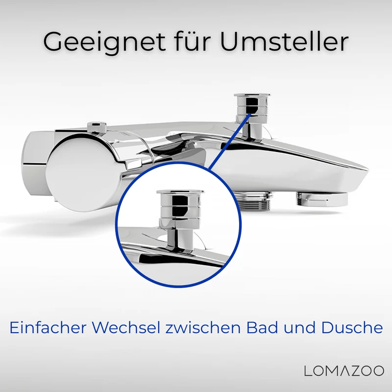 Thermostatische badkraan Chroom - 15cm