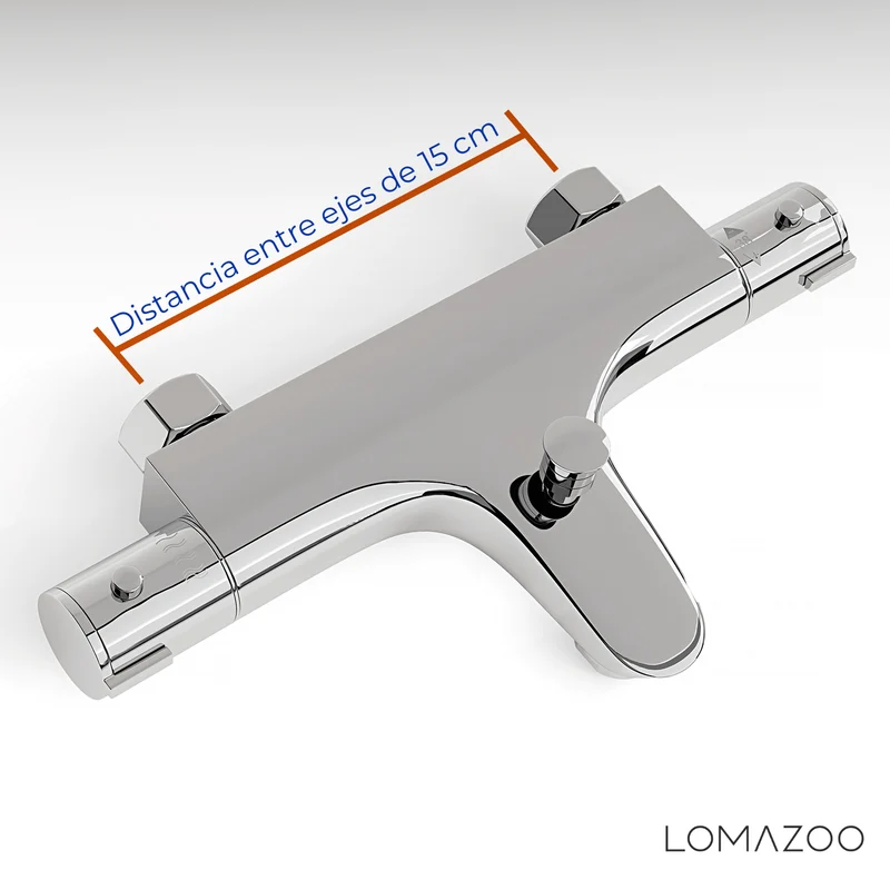 Thermostatische badkraan Chroom - 15cm