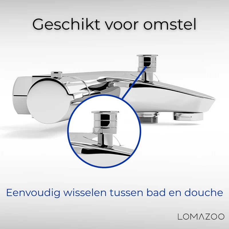 Thermostatische badkraan Chroom - 15cm