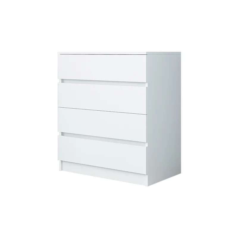 Roomart Kommode - Aufbewahrungsschrank SIFO, 80 cm, mit 4 Schubladen, in Weiß