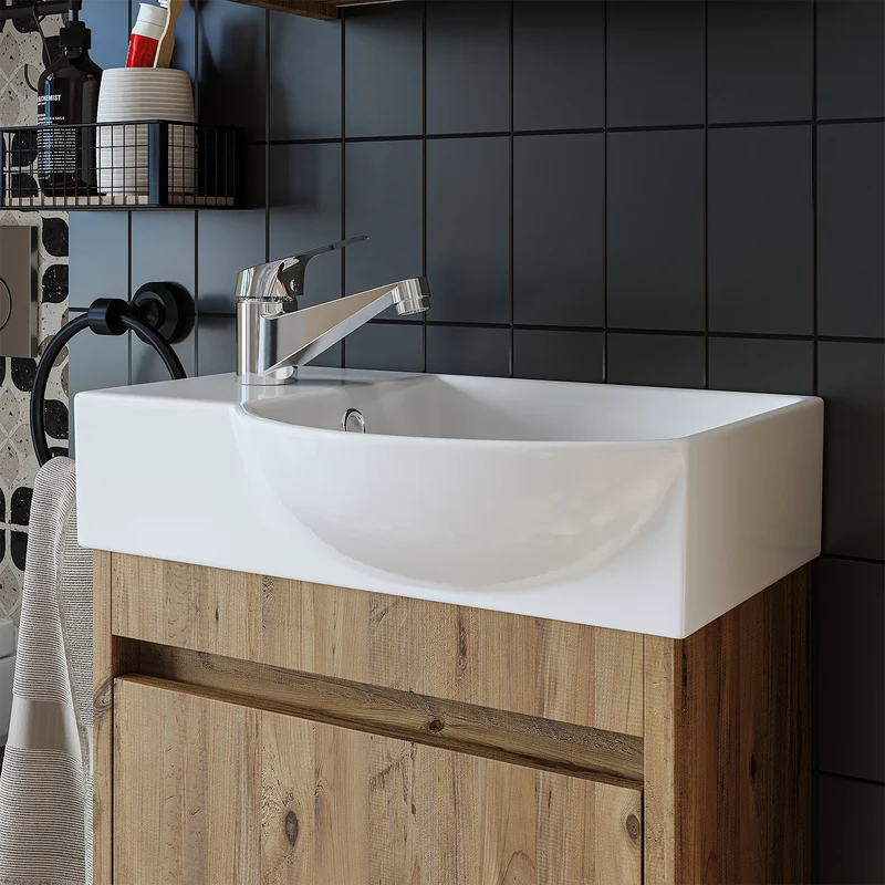 Roomart Waschtischarmatur BT101 & BT102, Einhebelmischer aus Edelstahl, in 2 Farben