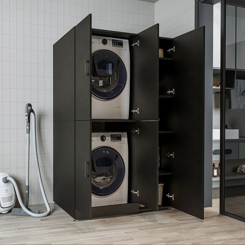 Roomart Waschmaschinenschrank DORA-II, 115 cm, für Waschmaschine und Trockner, in 5 Farben