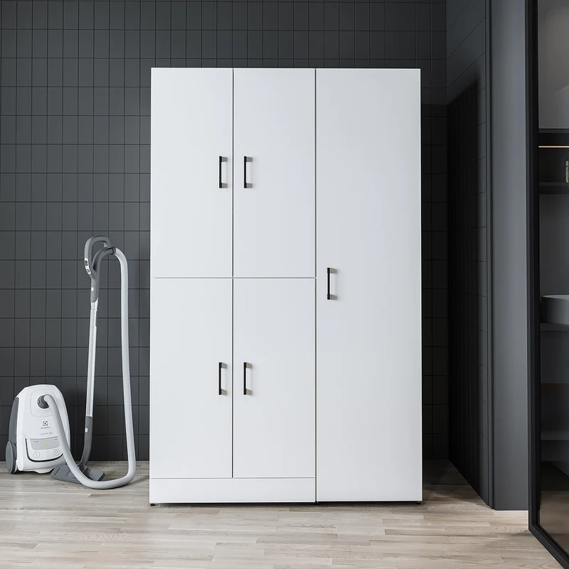 Roomart Waschmaschinenschrank DORA-II, 115 cm, für Waschmaschine und Trockner, in 5 Farben