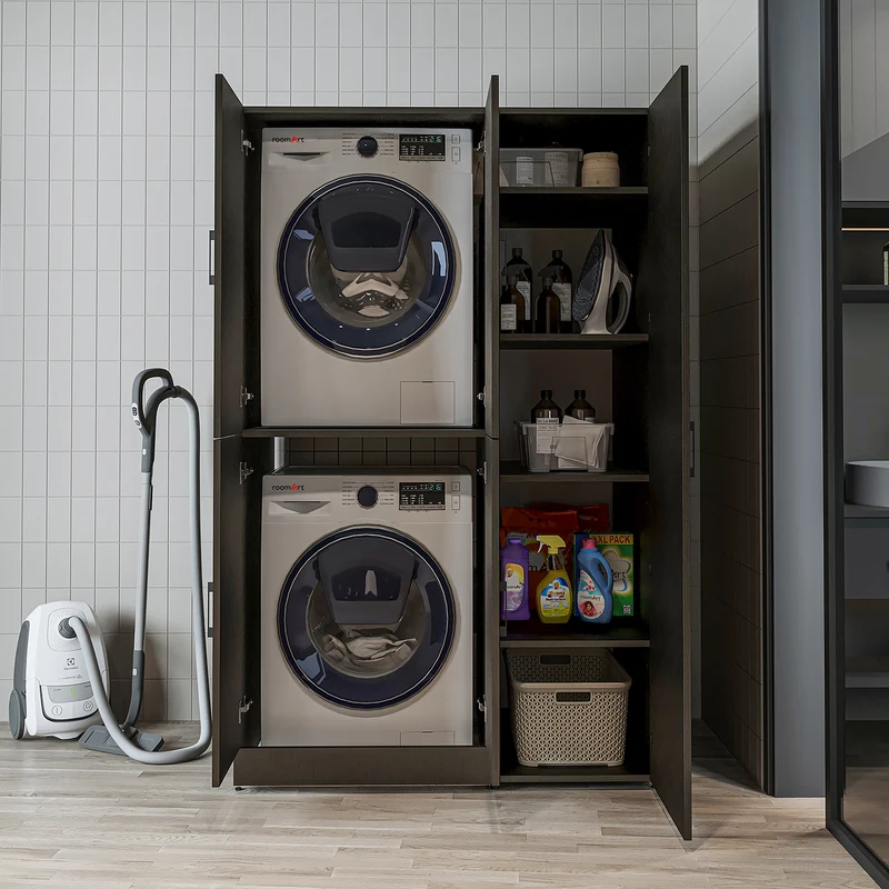Roomart Waschmaschinenschrank DORA-II, 115 cm, für Waschmaschine und Trockner, in 5 Farben