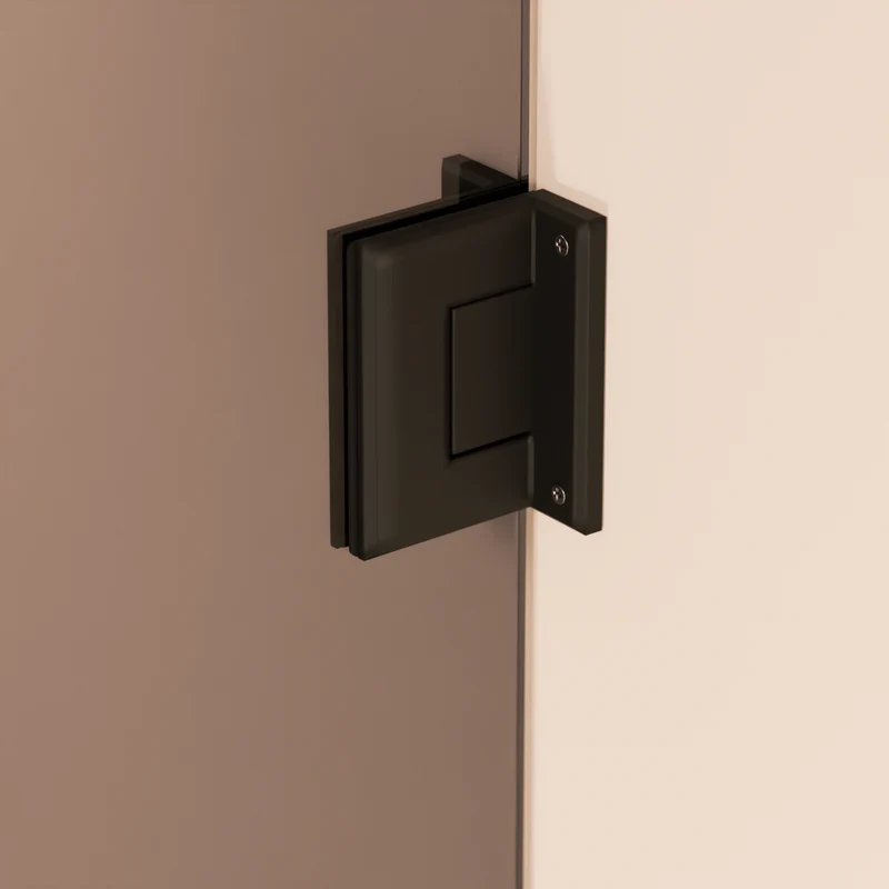 Douchecabine Cali 90 x 90 x 200 cm - Zwart - Rookglas Nano Coating - Draaideur