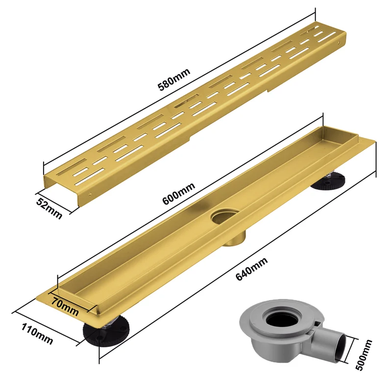 Douchegoot Cayma 60 cm - Goud