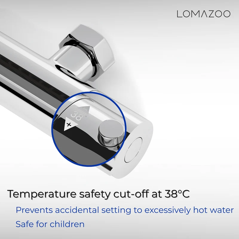 Thermostatische douchekraan Chroom - 15cm