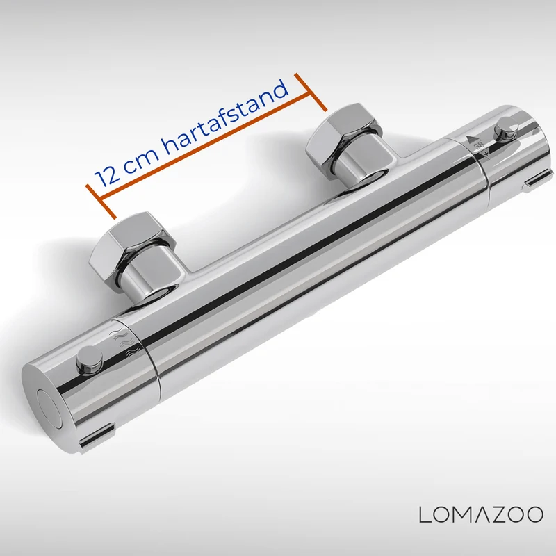 Thermostatische douchekraan Chroom - 12cm