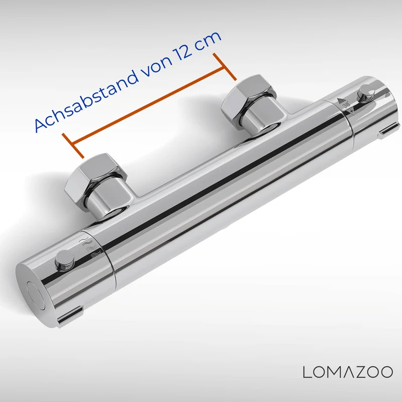 Thermostatische douchekraan Chroom - 12cm