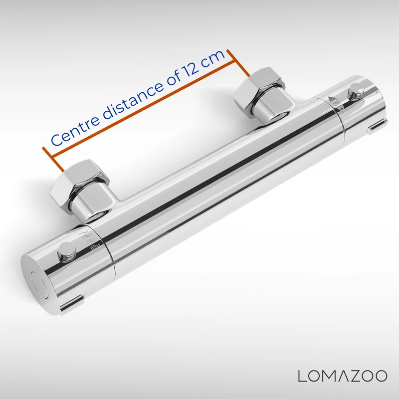 Thermostatische douchekraan Chroom - 12cm