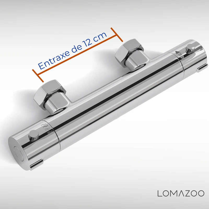 Thermostatische douchekraan Chroom - 12cm