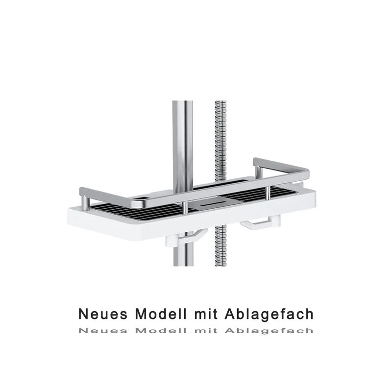JOHO Duschablage D24mm ohne Bohren Duschregal für Duschstange Duschsäule