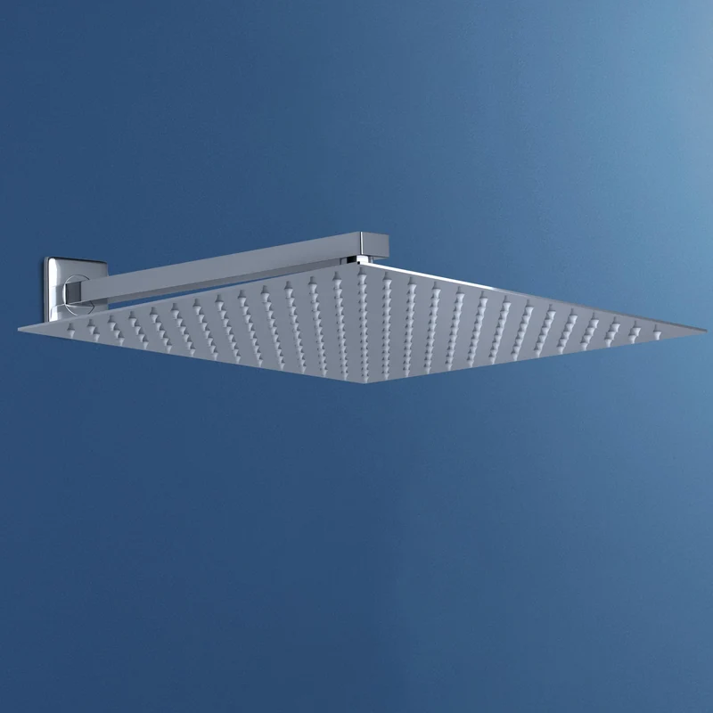 JOHO pflegeleichte Kopfbrause 30cm/40cm Regendusche mit Bombenfester Brausearm Wandarm 37cm, Duschkopf aus 304 Edelstahl